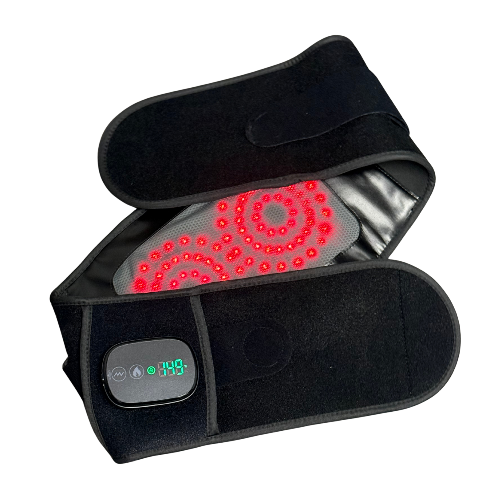 TheraBelt Red Light Therapy Recovery Belt — 660nm & 850nm NIR with Vibration Massage for Muscle Recovery and Circulation Support