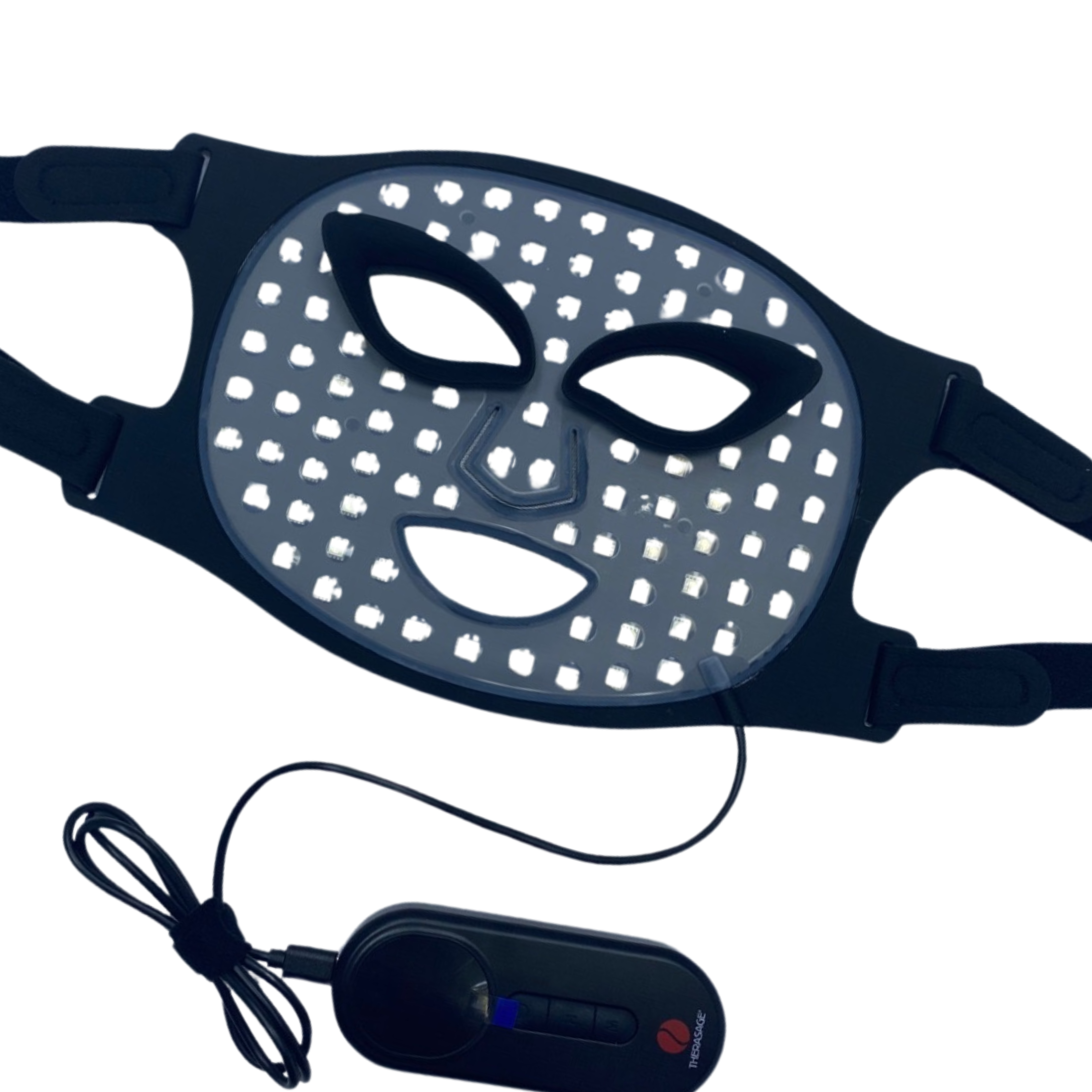 TheraGlow Mask2Go™ Red Light Therapy LED Face Mask — 8 Light Modes with Adjustable Intensity for Collagen Support and Skin Renewal