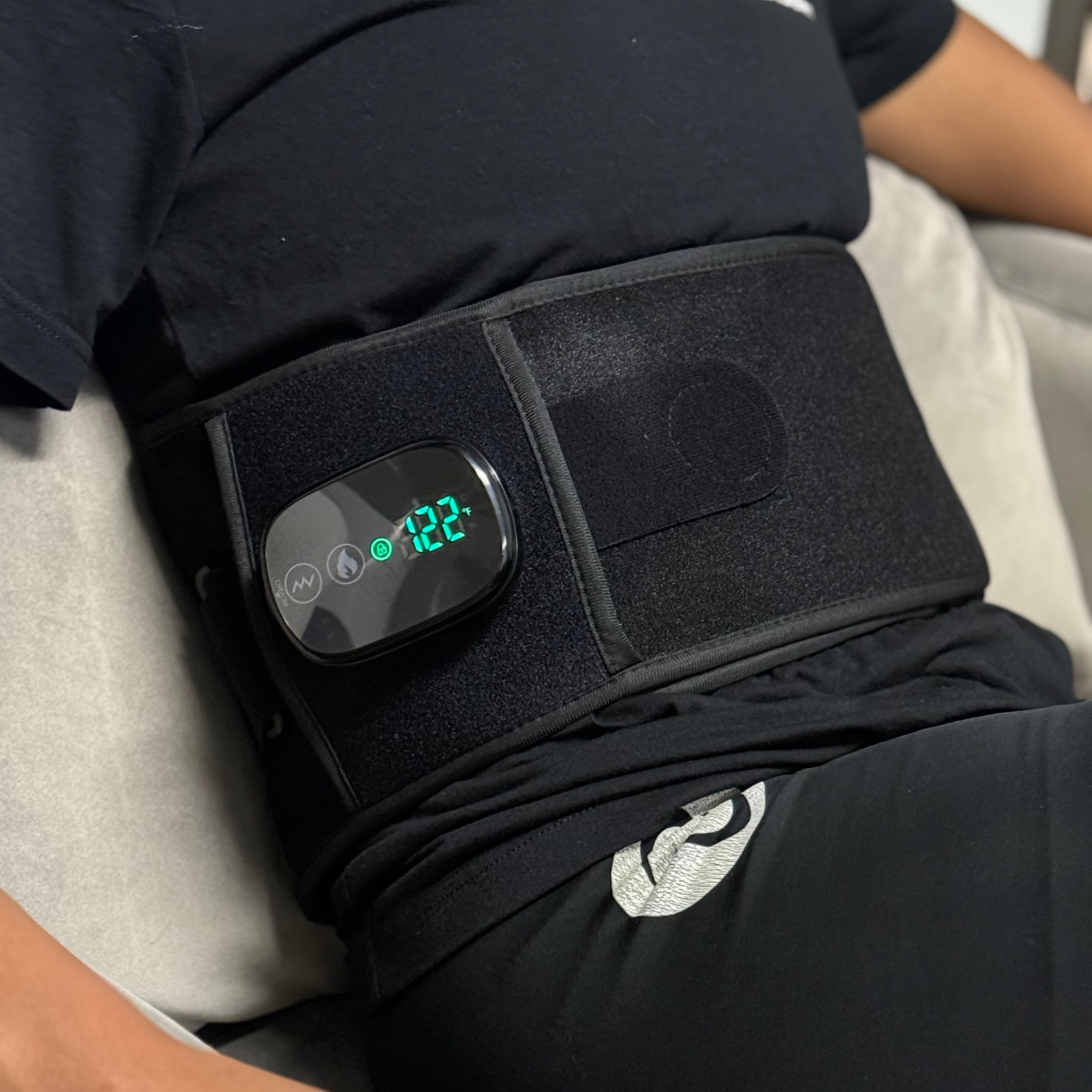 TheraBelt Red Light Therapy Recovery Belt — 660nm & 850nm NIR with Vibration Massage for Muscle Recovery and Circulation Support