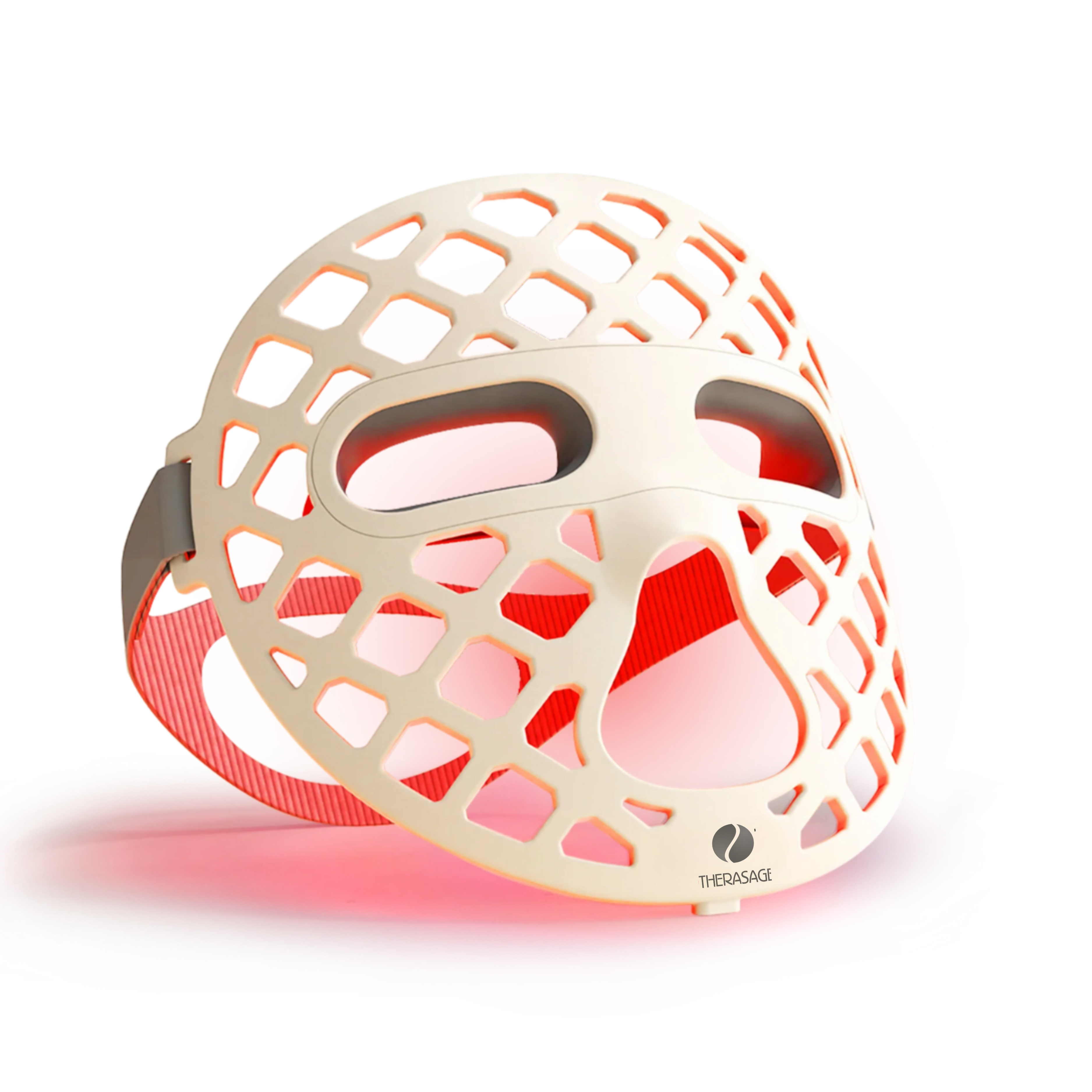 TheraGlow Mask2Go+™ LED Light Therapy Face Mask — 216 Medical-Grade LEDs with Red, Blue, Yellow & NIR Light for Skin Rejuvenation