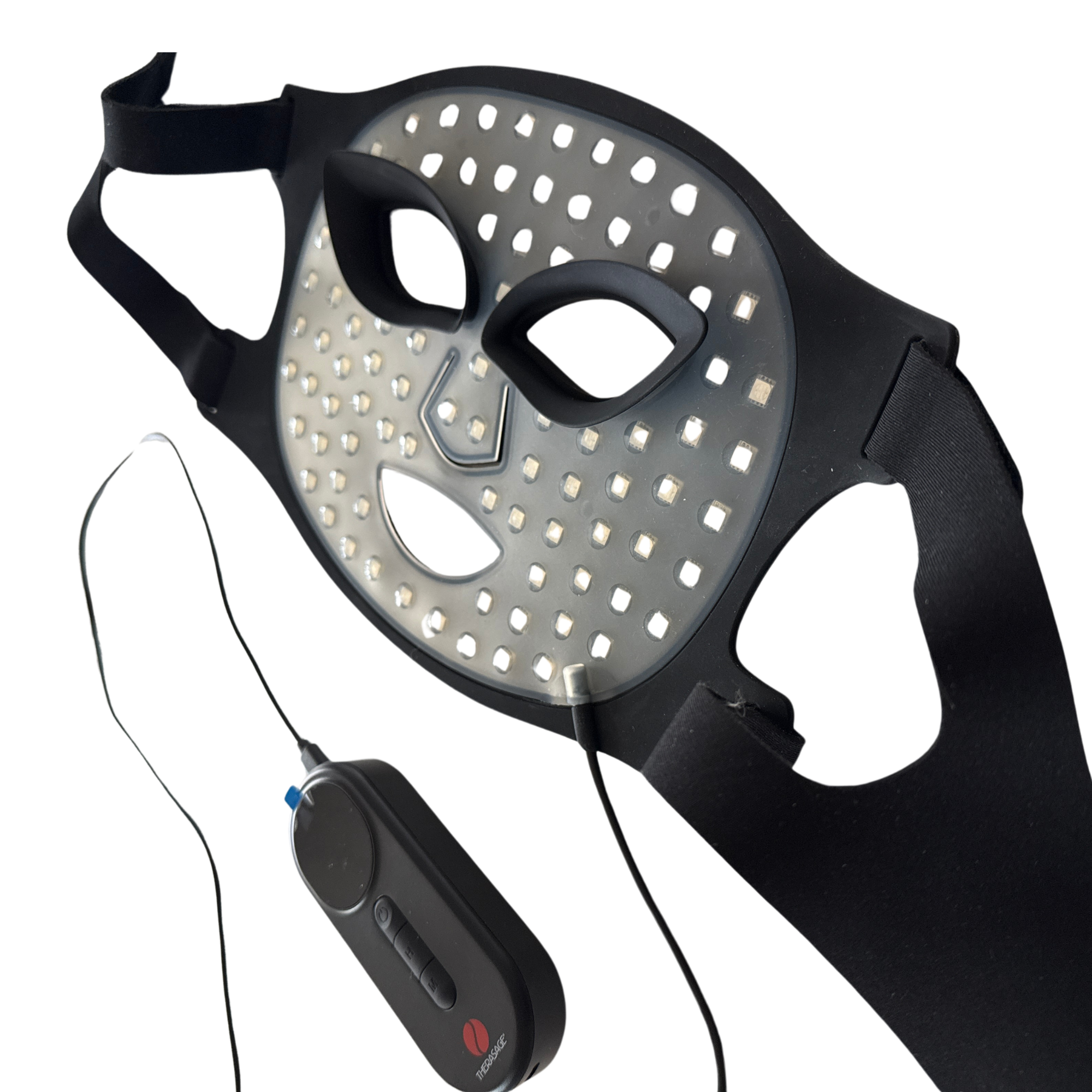 TheraGlow Mask2Go™ Red Light Therapy LED Face Mask — 8 Light Modes with Adjustable Intensity for Collagen Support and Skin Renewal