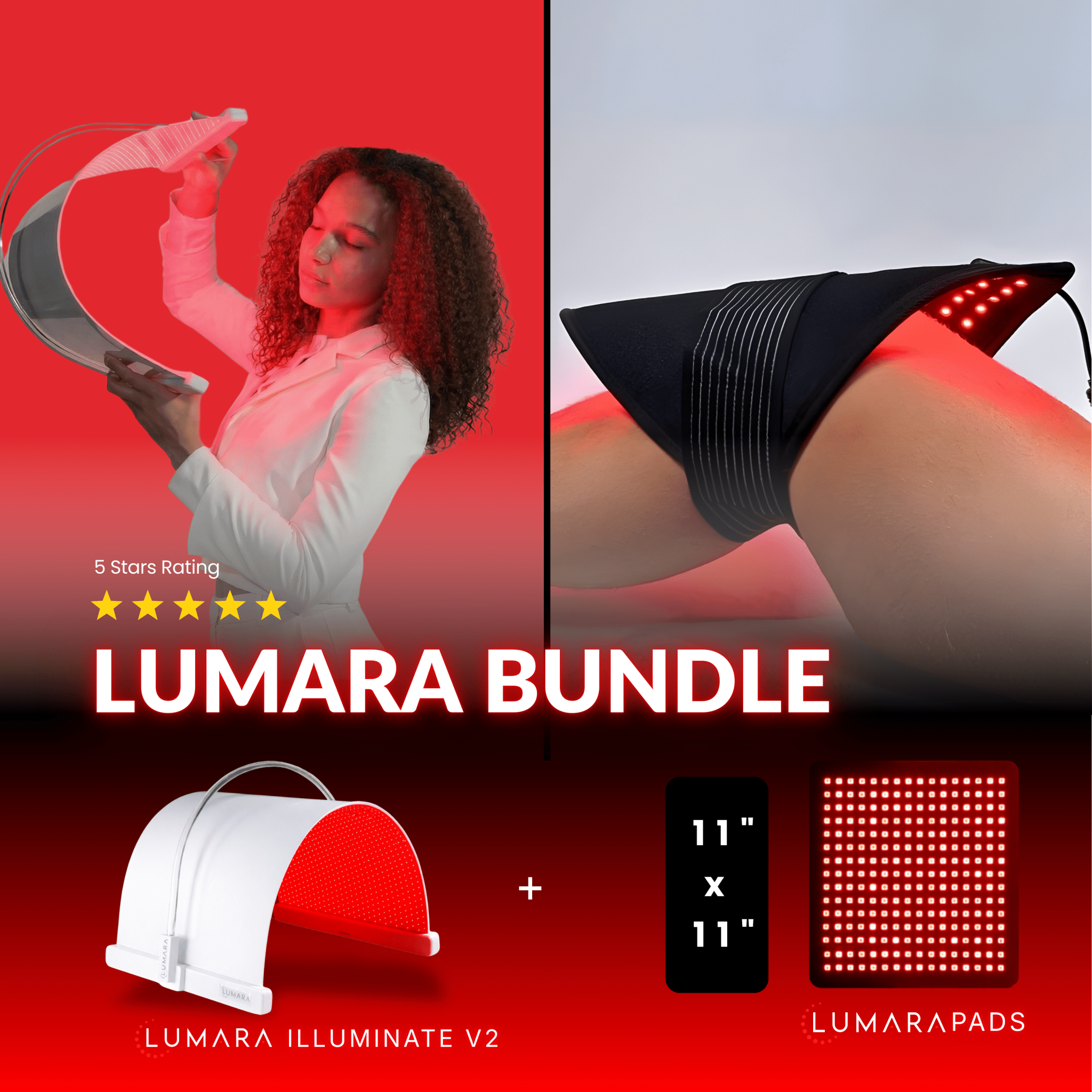 Illuminate V2 (VISO PRO) Lumara Illuminate Red V2 Light Therapy Panel | 1,980 LED Skin Longevity Device
