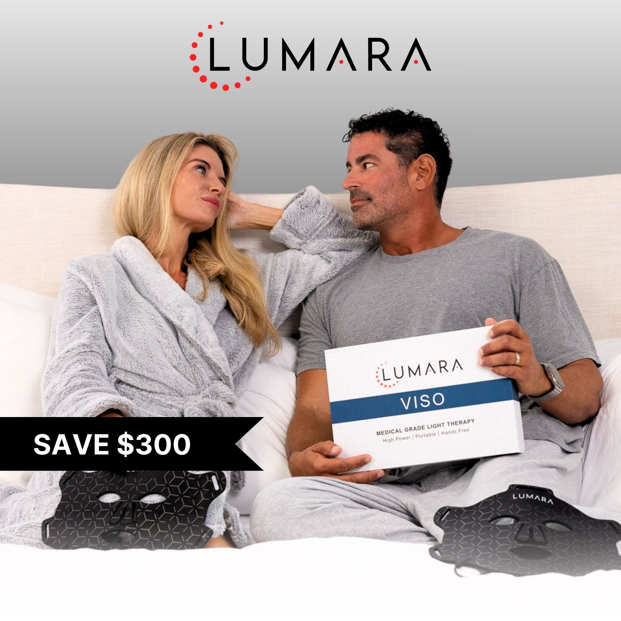 Lumara Viso Red Light Therapy Face Mask | 470 LED Facial Skincare Device