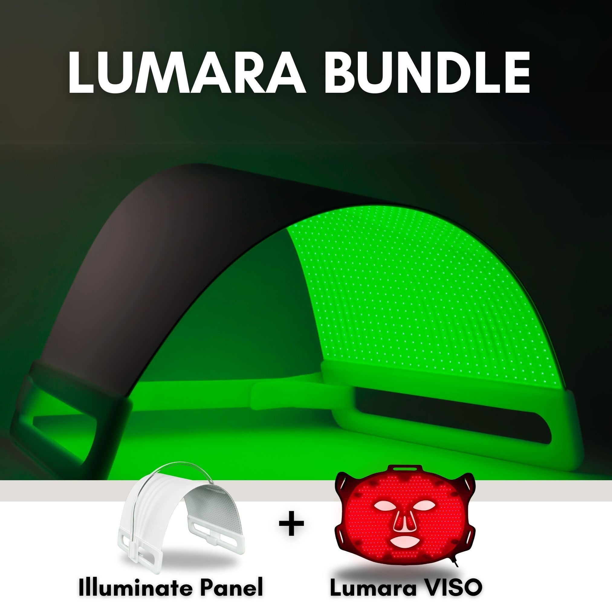 Lumara Illuminate Green Light Therapy Panel | 1,800 LED Skin Tone Support Device