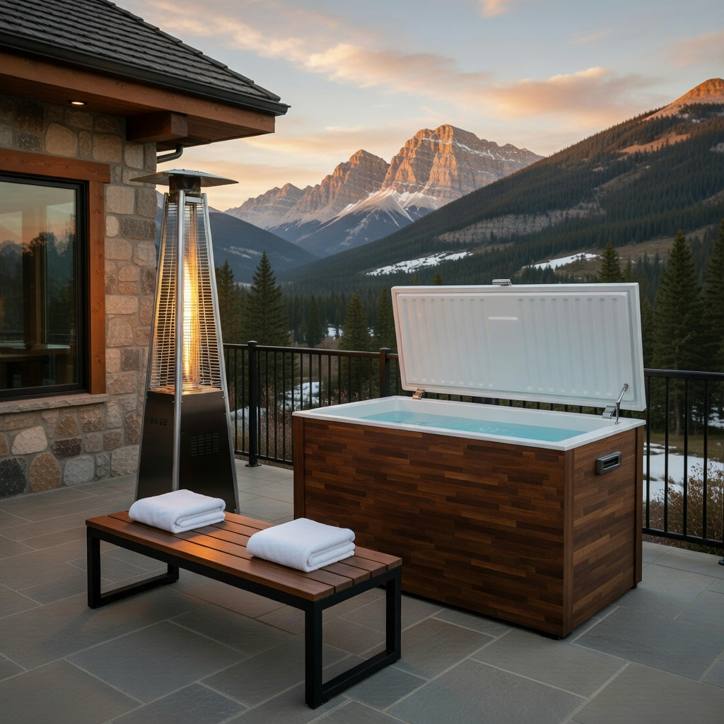 Plunge Zero Cold Plunge Tub | 33°F Precision | SaunaSkin or Matte Black Luxury Finish