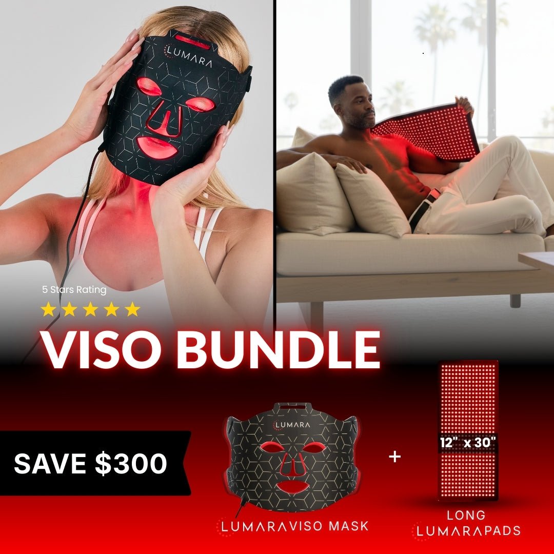 Lumara Viso Red Light Therapy Face Mask | 470 LED Facial Skincare Device