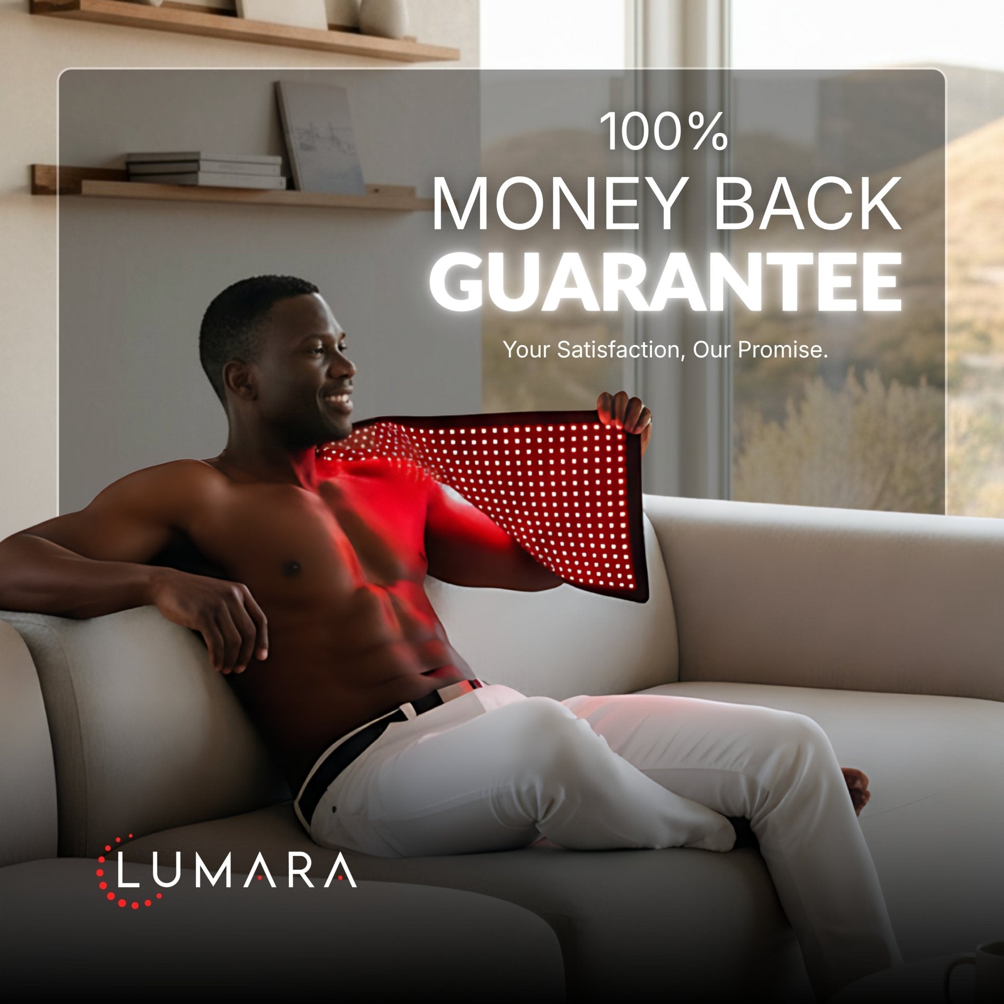 Lumara Flexible Red Light Therapy Pad | Multi-Wavelength Skin & Body Support Device
