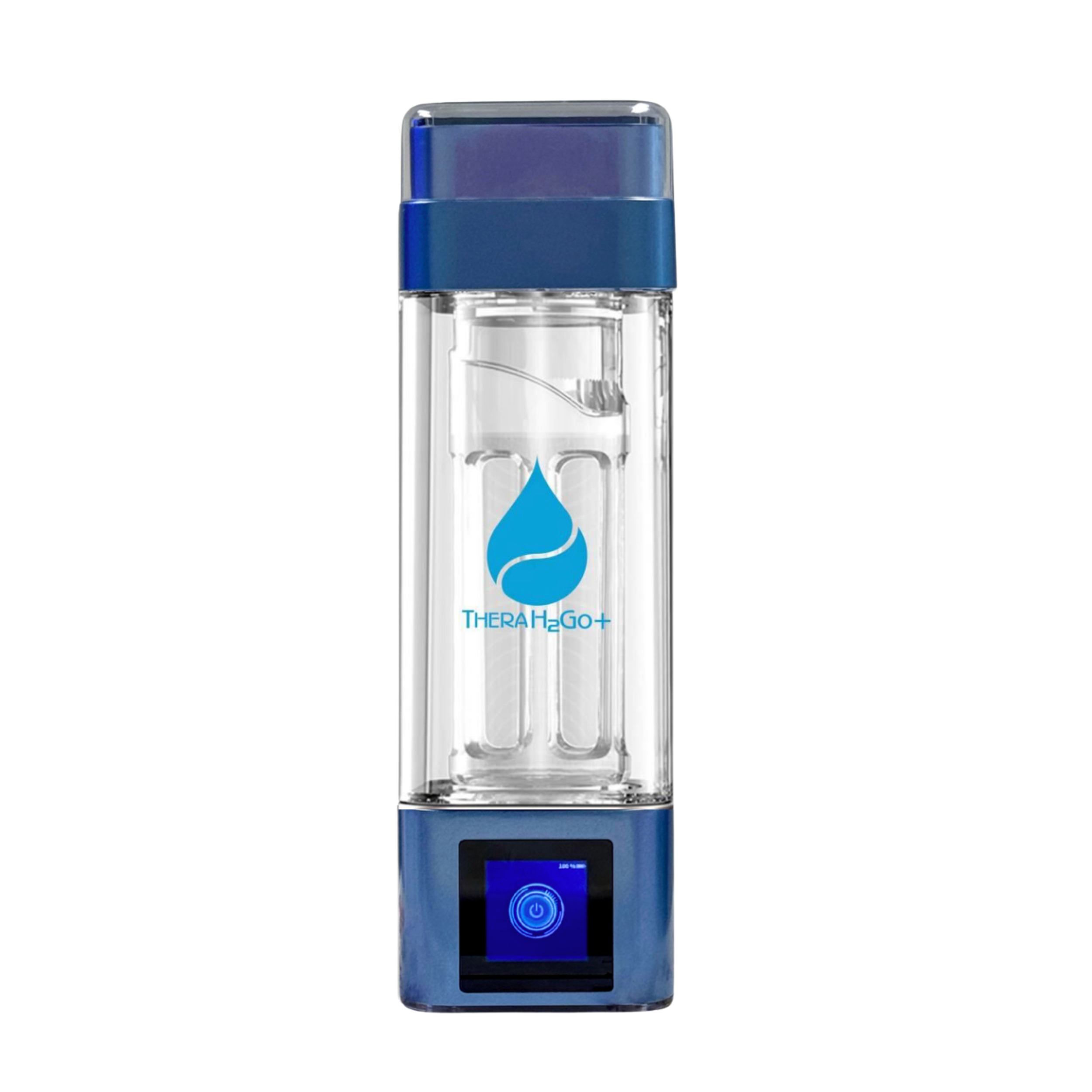 TheraH2Go+ Hydrogen Water Bottle and Inhalation Device — 9000ppb Molecular Hydrogen with Platinum-Titanium Electrolysis
